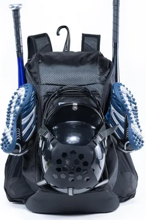 | Baseball Bag Softball Bat Bag, Double-layer Baseball Backpack Adult with Gear Klip To Hold Baseball Glove, Baseball Essential Gear, Youth Baseball Bag for Boys, Girls, Baseball Accessories