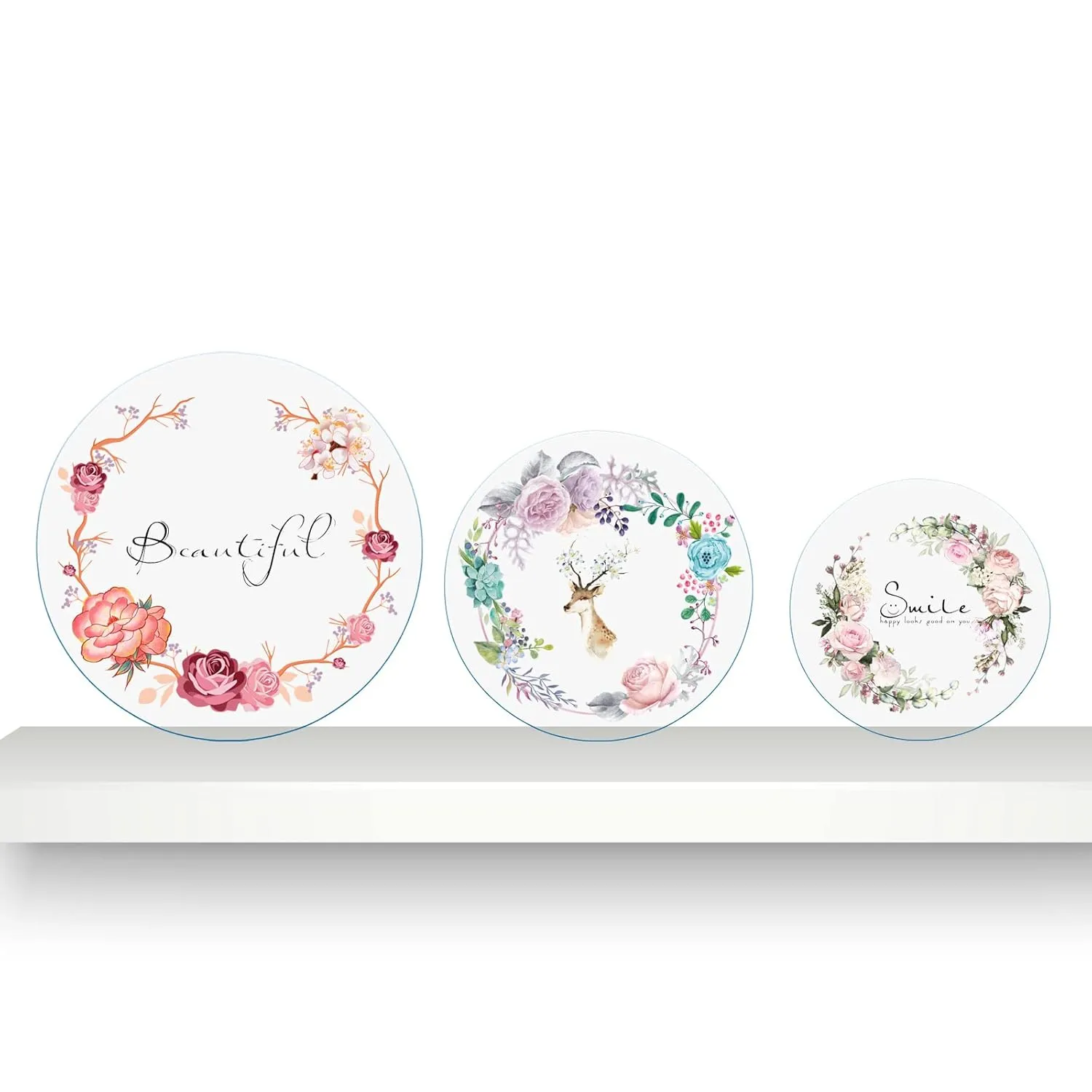 1 Pieces 1/4" Round Plexiglass Sheet, 14 Inch Diameter Clear Acrylic Circle, Round Cake Disk Acrylic Sheet, Plexiglass Table Top, Acrylic Backdrop