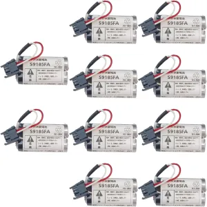 (10-Pack) S9185FA Battery Pack 3.6V 4800mAh Replacement for Yokogawa S9185FA DCS CS1000 CS3000 System Non-Rechargeable Battery