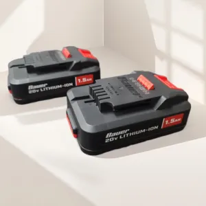 2 Pack of 1701C-B Hypermax Lithium 1.5Ah Compact Battery, 20 V Compatible with Bauer