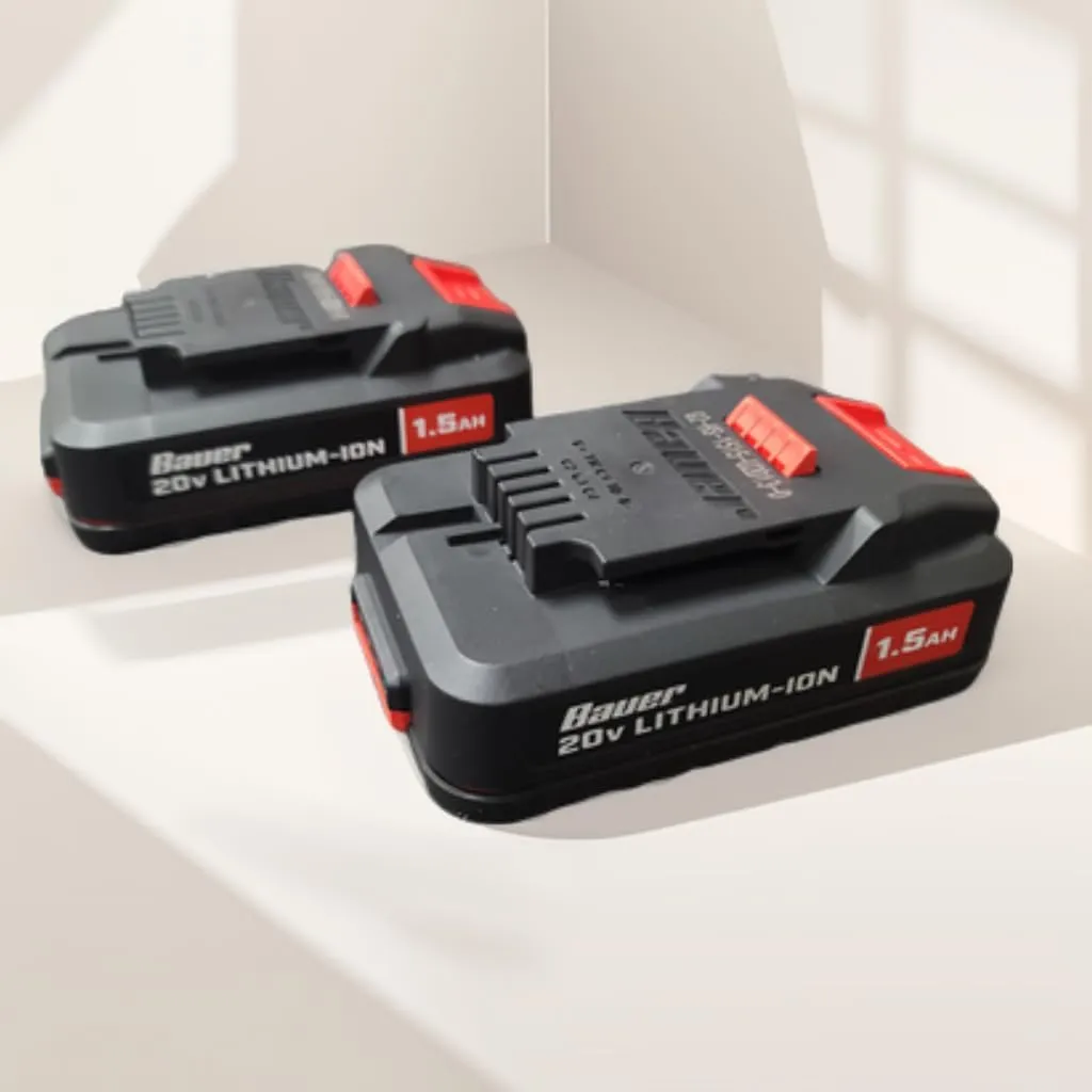 2 Pack of 1701C-B Hypermax Lithium 1.5Ah Compact Battery, 20 V Compatible with Bauer