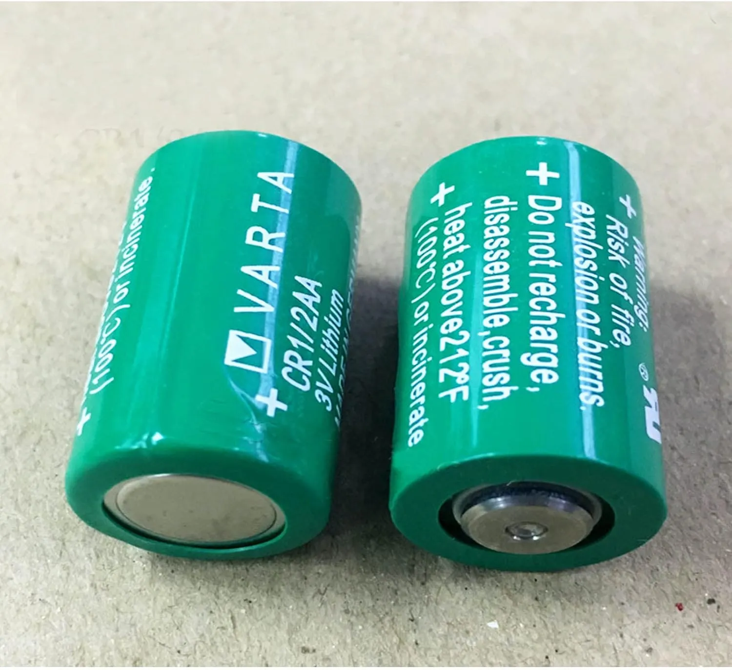 (2 Pack VARTA CR 1/2 AA Series Lithium Battery 950mAh Cylindrical Battery