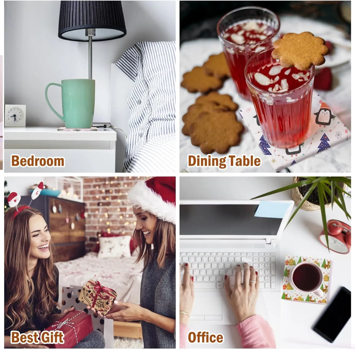 24 Pcs Ceramic Tiles for Crafts Ceramic Coasters for Crafts Blank White Unglazed Ceramic Tile for Painting, Alcohol Ink, Acrylic Pouring - DIY Coaster - Cork Backing Pads Included (4x4 inch)