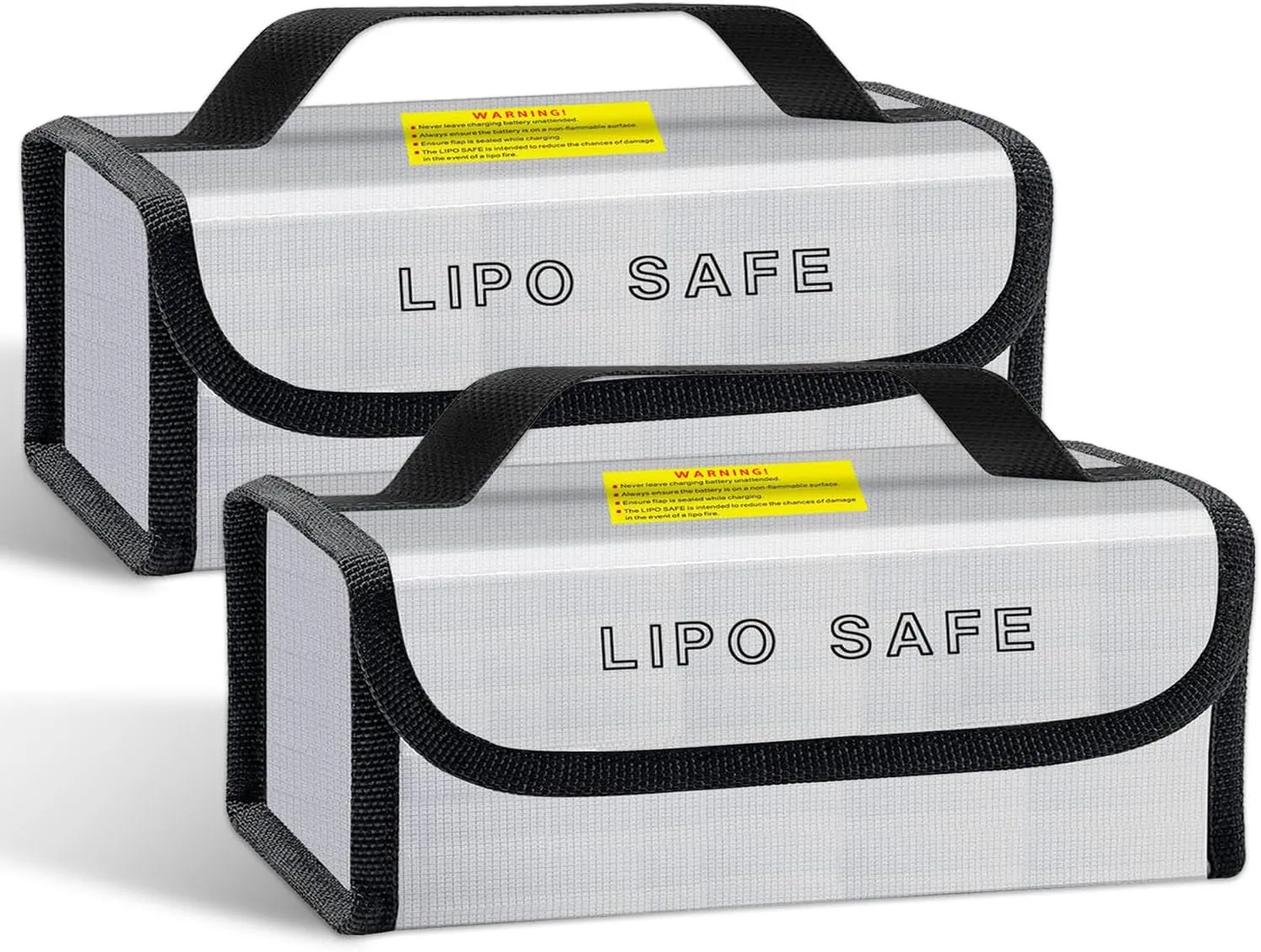 2PCS 230 * 80 * 100mm Lipo Safe Bag for Lipo Battery Pack Storage Charging Transport, Home Office Travel Fireproof Safe Storage Pouch