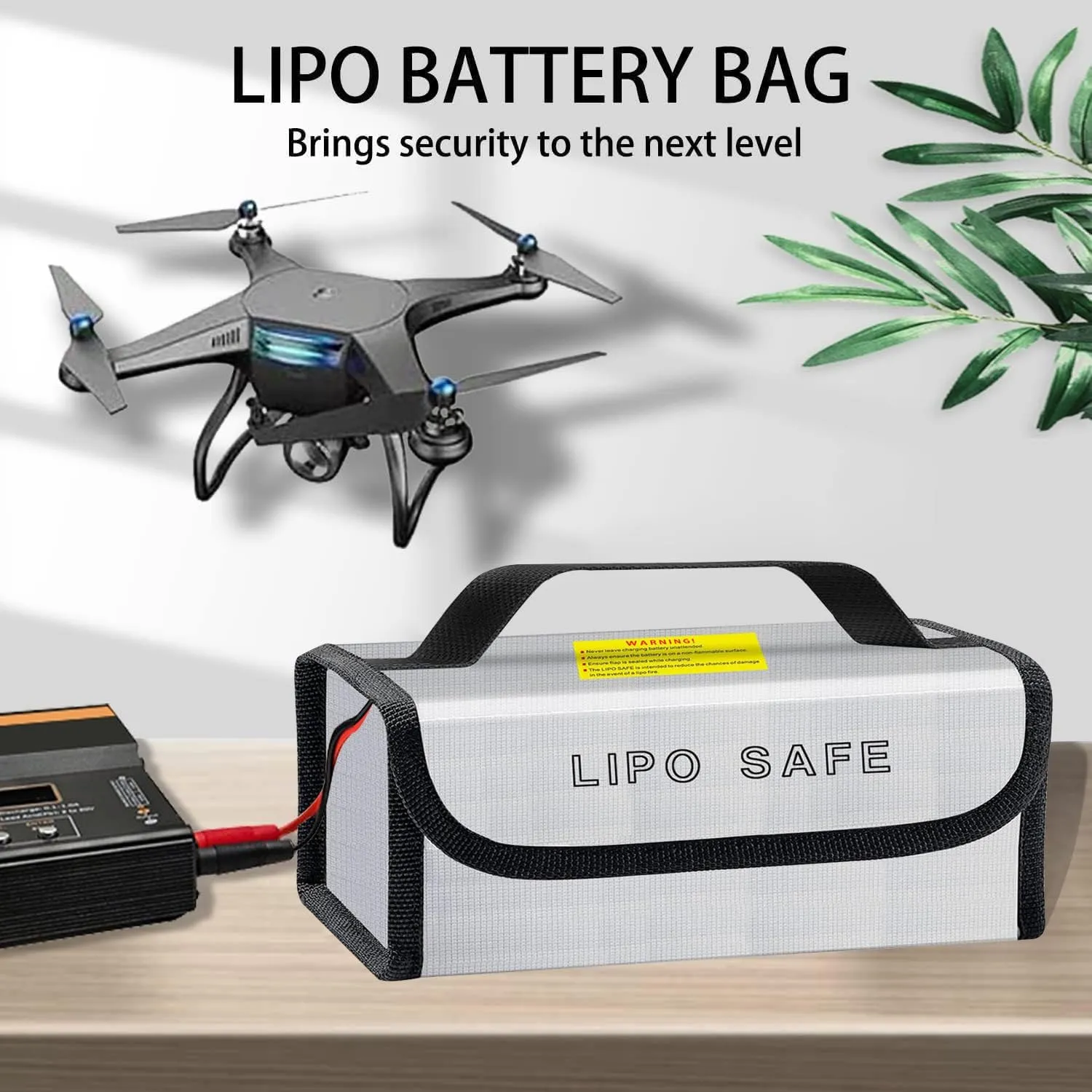 2PCS 230 * 80 * 100mm Lipo Safe Bag for Lipo Battery Pack Storage Charging Transport, Home Office Travel Fireproof Safe Storage Pouch