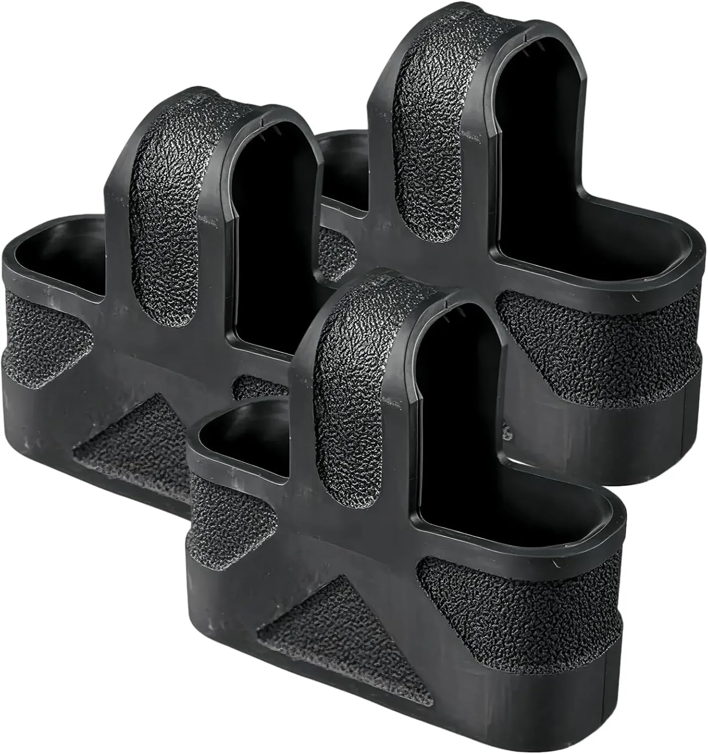 3-Pack Tactical M4 Mag Sleeves, Shock-Absorbing Non-Slip Rubber Quick-Pull Covers for 5.56 7.62 9mm Magazinesc