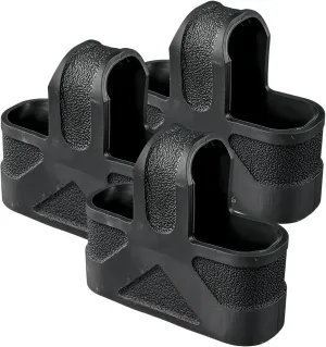 3-Pack Tactical M4 Mag Sleeves, Shock-Absorbing Non-Slip Rubber Quick-Pull Covers for 5.56 7.62 9mm Magazinesc
