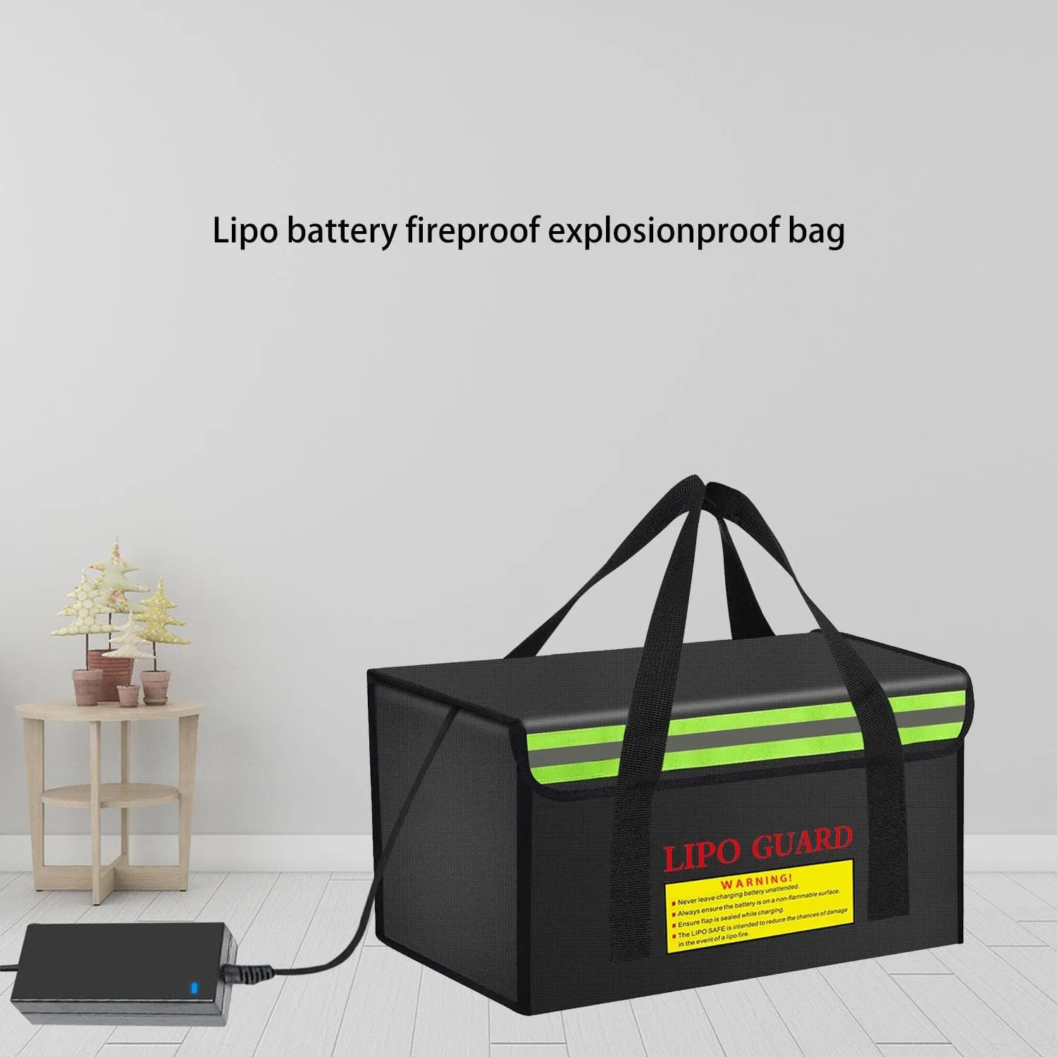 360 * 200 * 200mm Ebike Battery Safe Bag Fireproof Charging Bag Large Capatity for Lipo Battery Pack Storage Charging Transport, Home Office Travel Fireproof Safe Storage Pouch