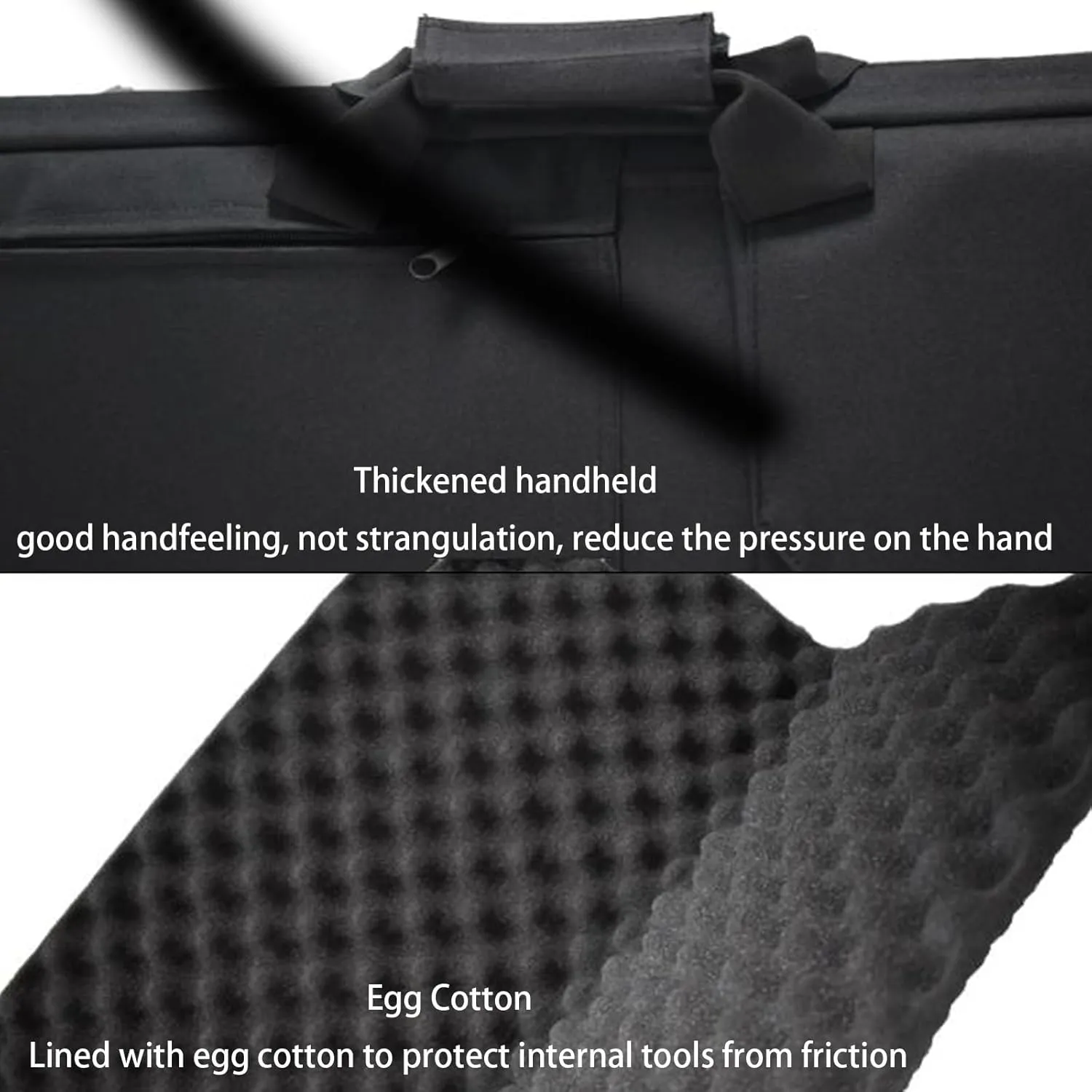 39/47 inch Double Rifle Case Soft Bag Gun Case, Soft Shotgun Carrying Range Bag, with Lockable Zipper and Backpack Strap, for Outdoor Hunting Shooting Range