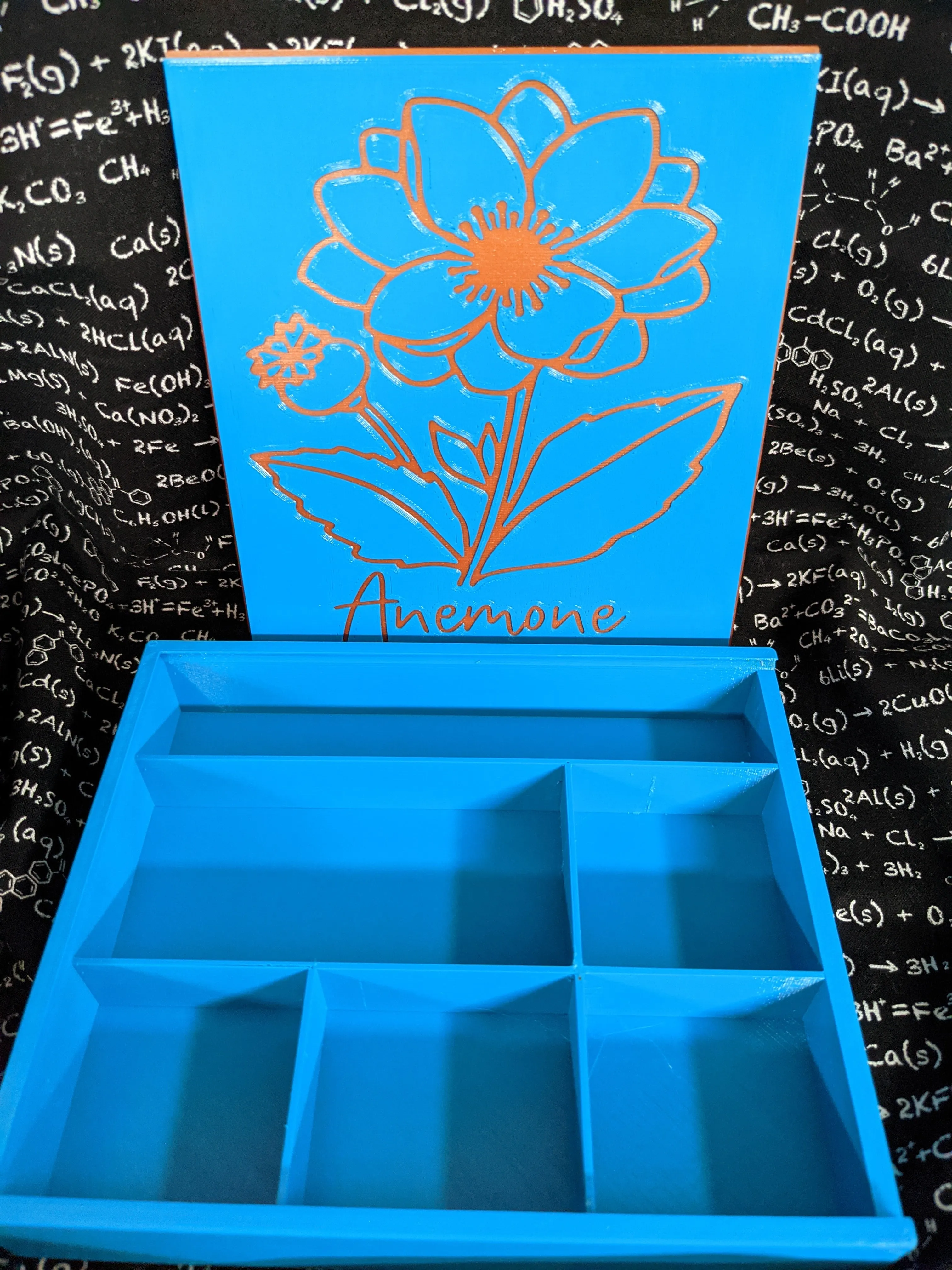 3D printed Notions Box--Anemone