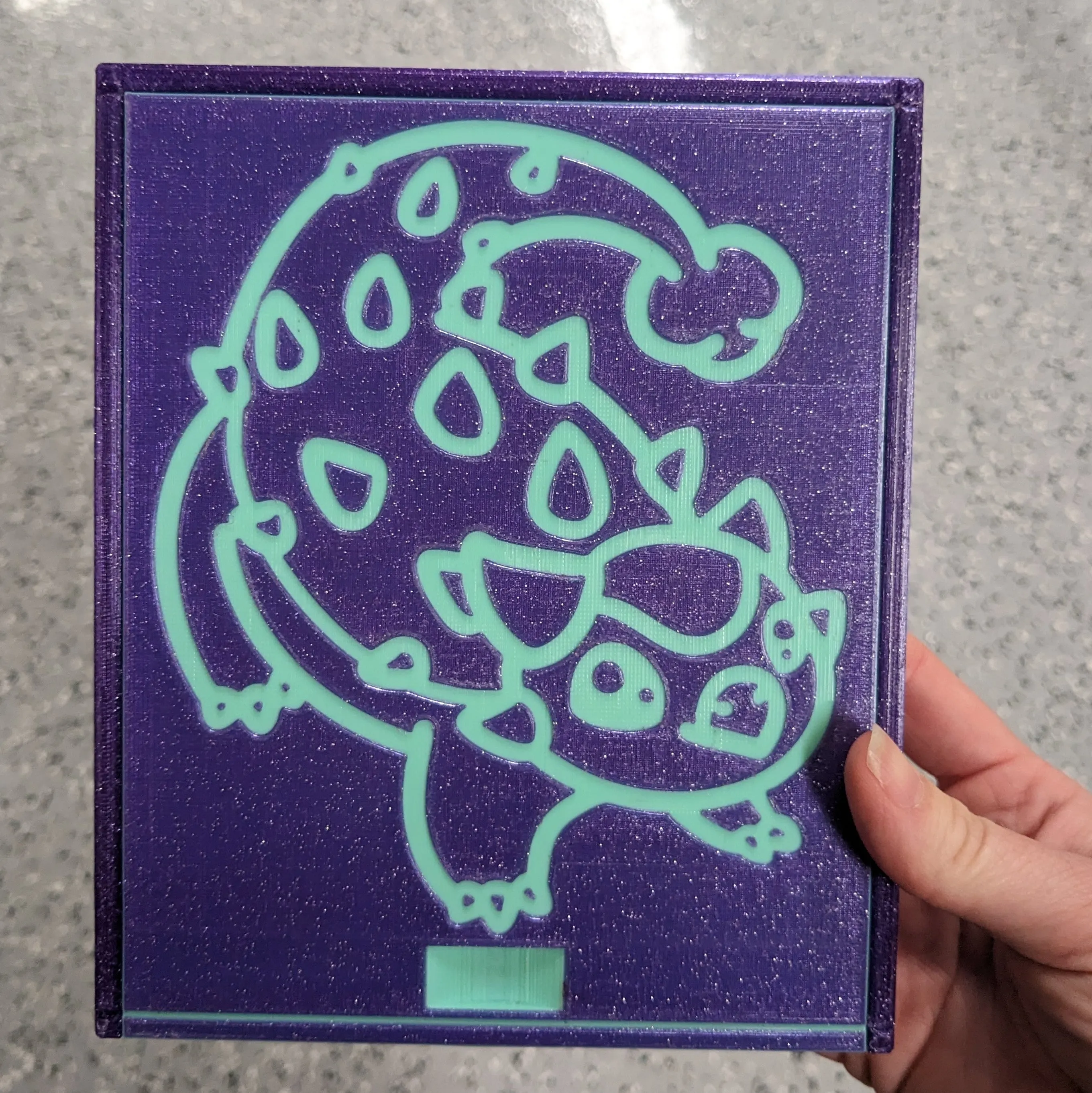 3D printed Notions Box--Ankylosaurus