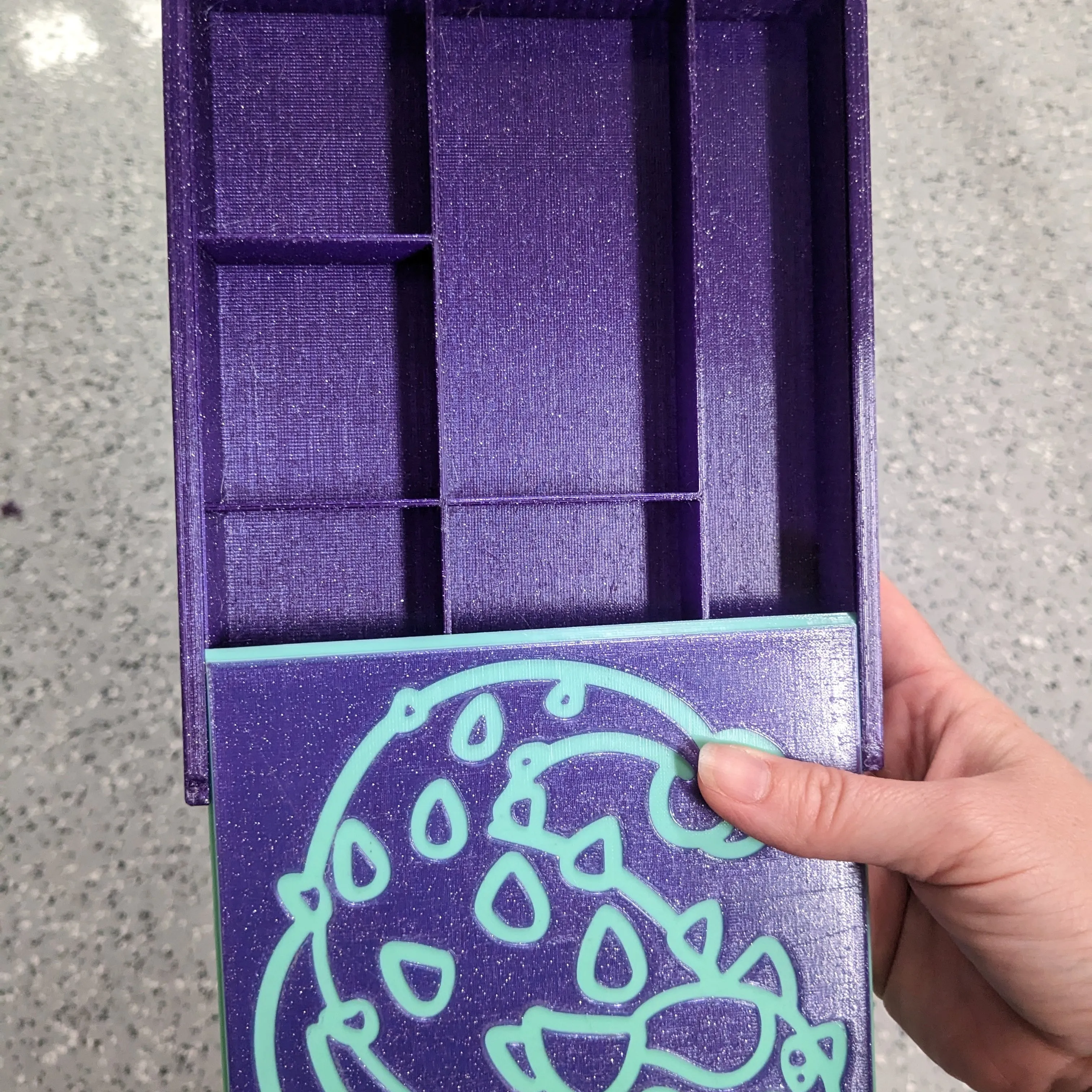 3D printed Notions Box--Ankylosaurus