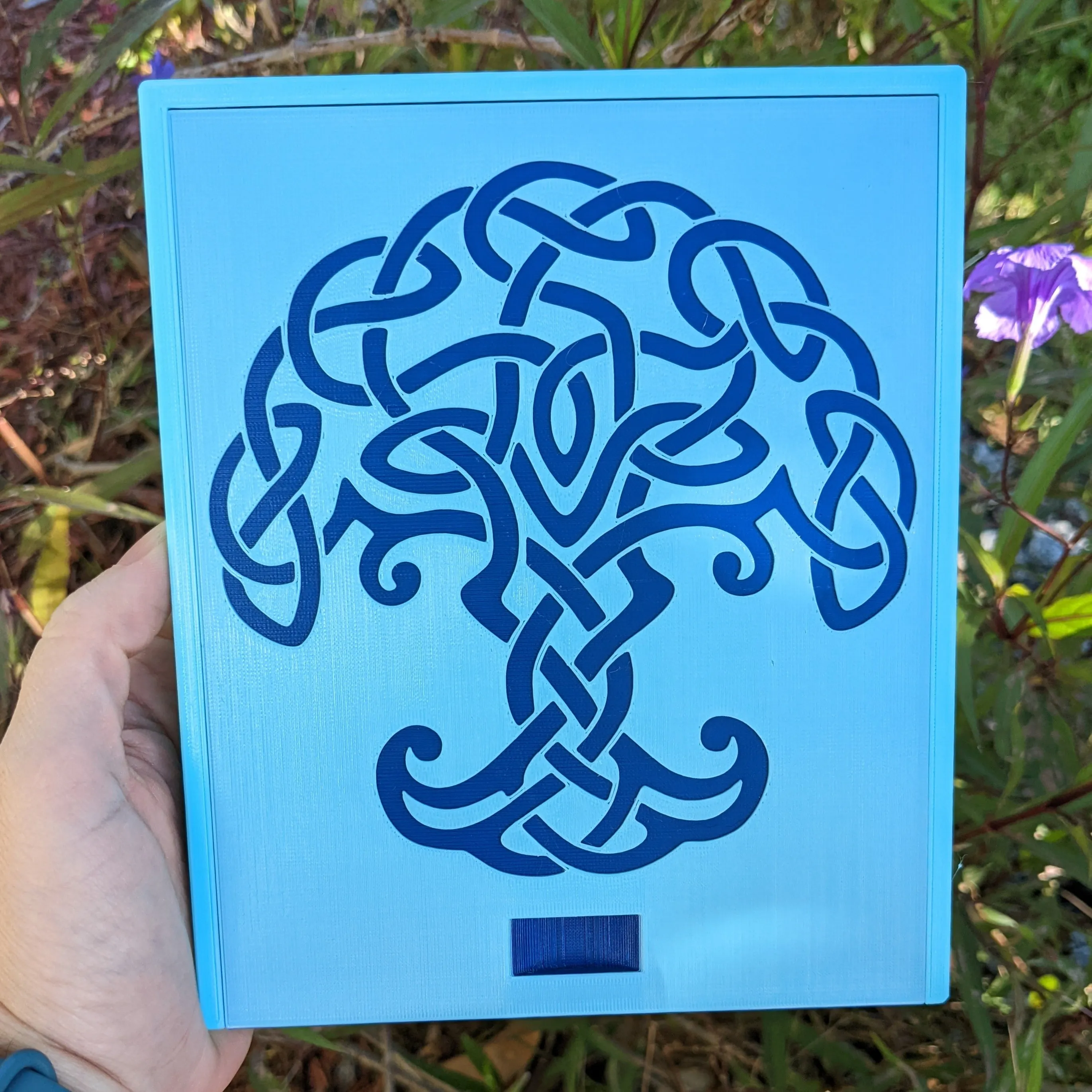 3D printed Notions Box--Celtic Tree