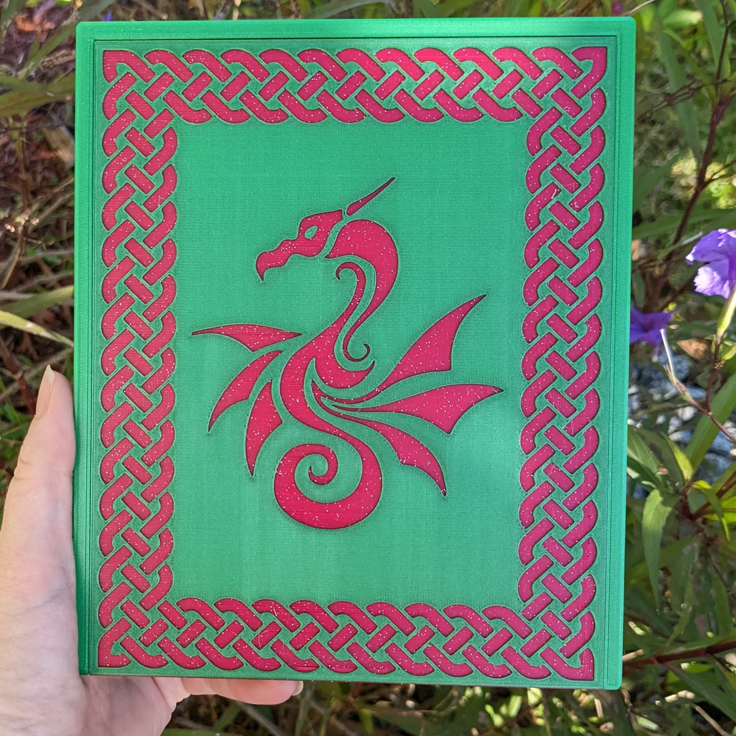 3D printed Notions Box--Dragon