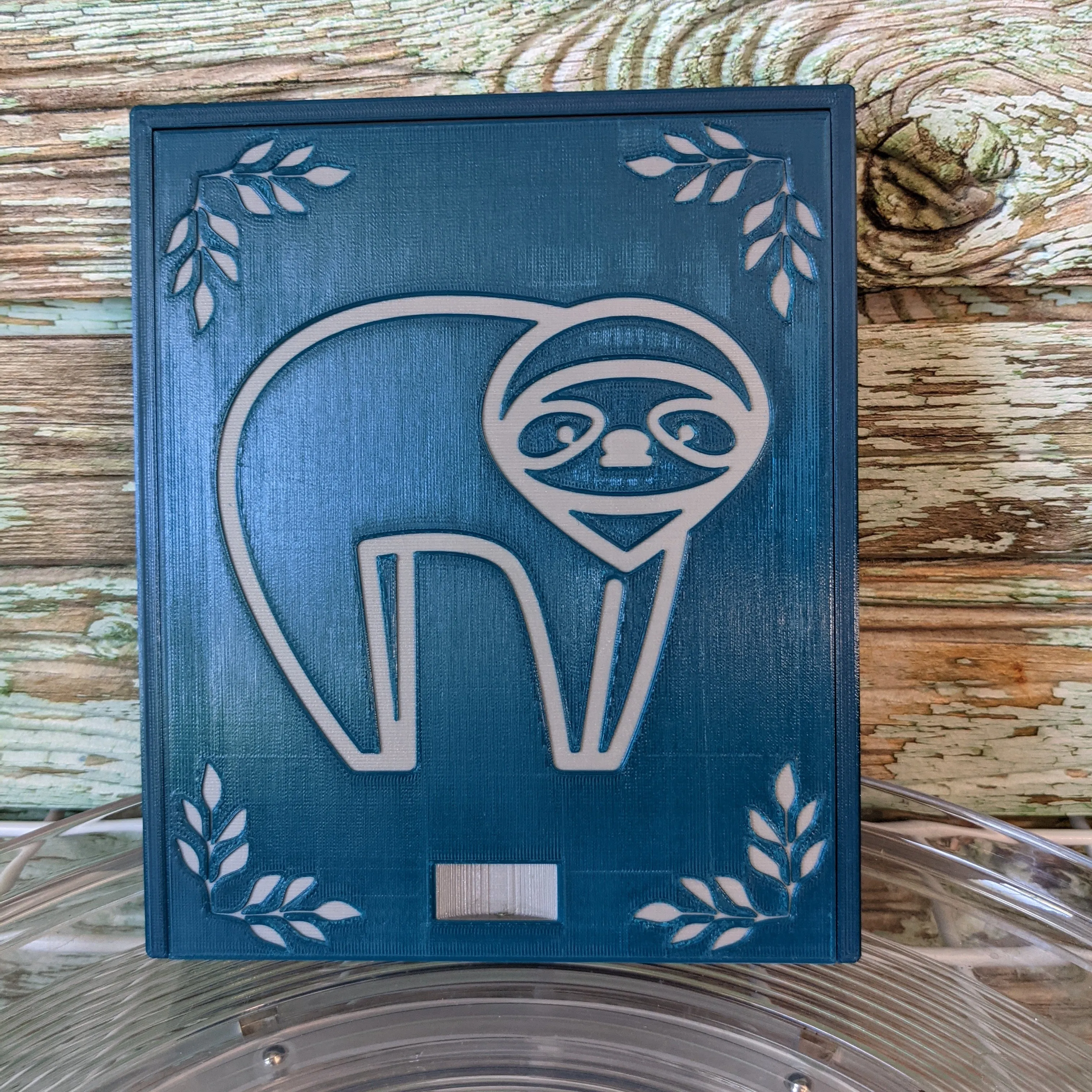 3D printed Notions Box--Sloth