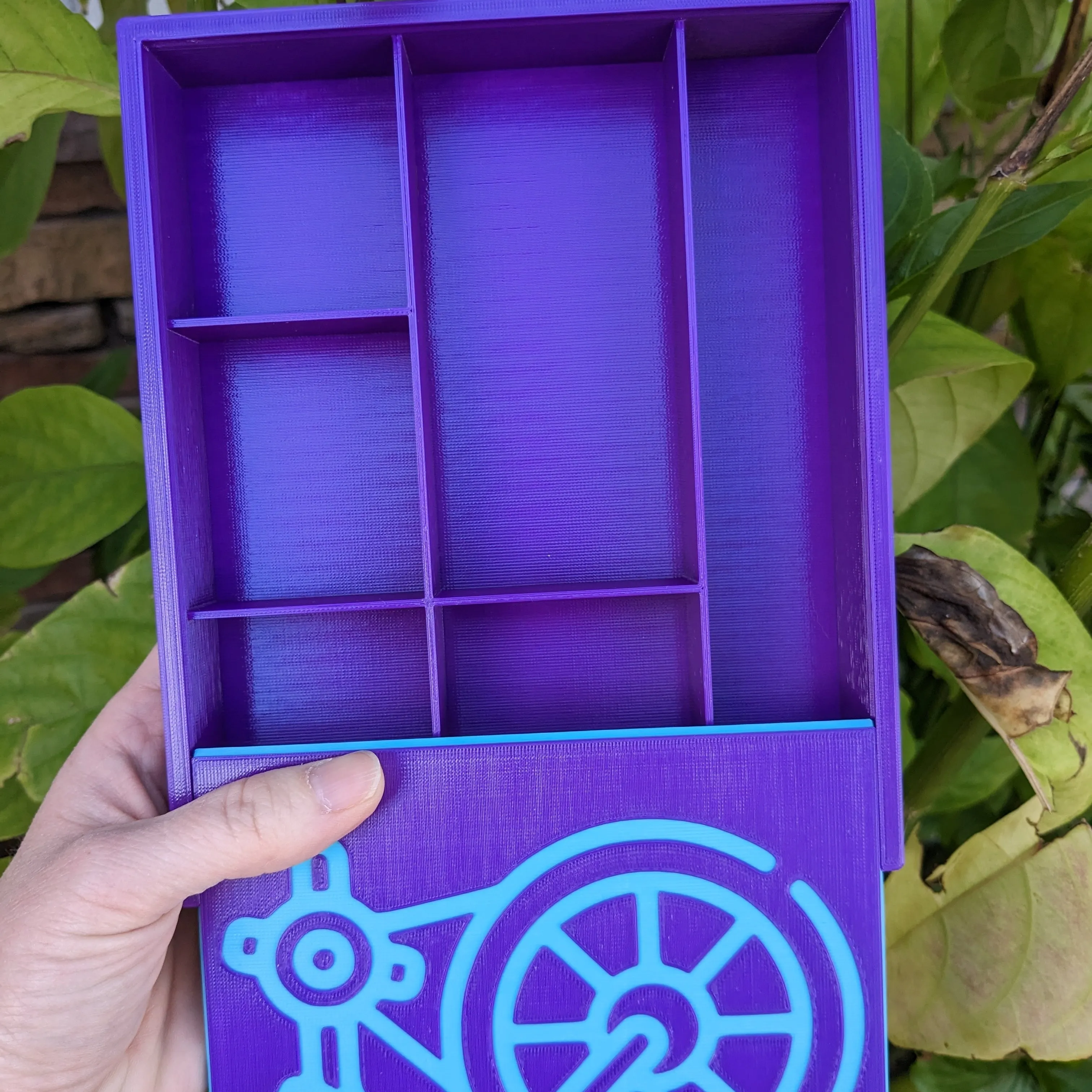 3D printed Notions Box--Spinning Wheel