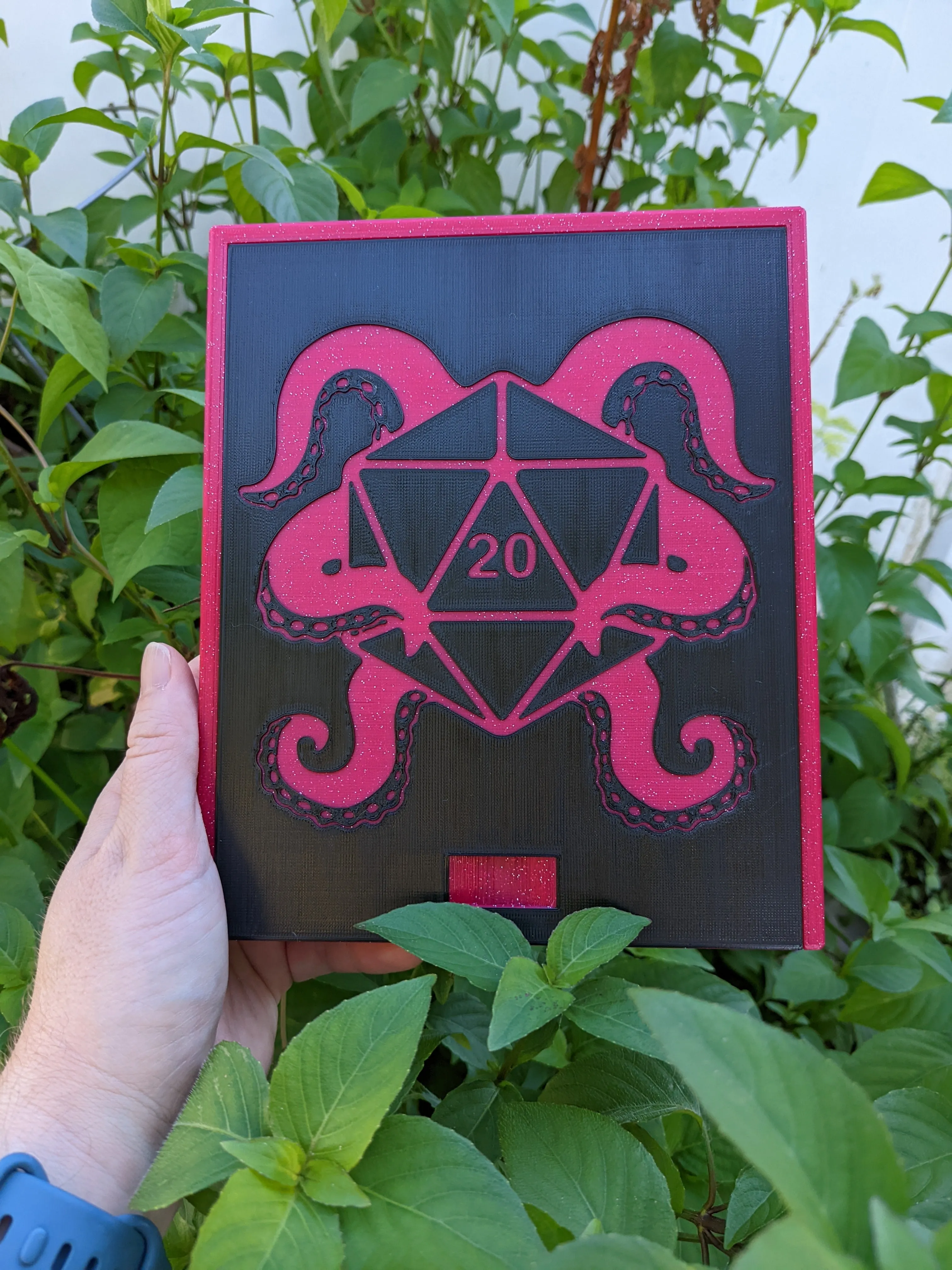 3D printed Notions Box--Tentacle D20