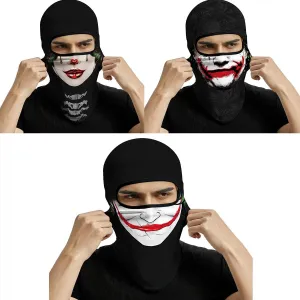3PCS Balaclava Full Face Mask Ski Scarf Sun UV Protection Motorcycle Cycling Hood Men Women Outdoor Sports Covering