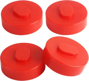 4 Pcs Jack Pad Support Point Adapter Red Lift Jack Pad Kit Fits for Porsche 911 964 993 996 991,Upgraded Polyurethane Lift Jack Pad Kit with Storage Bag