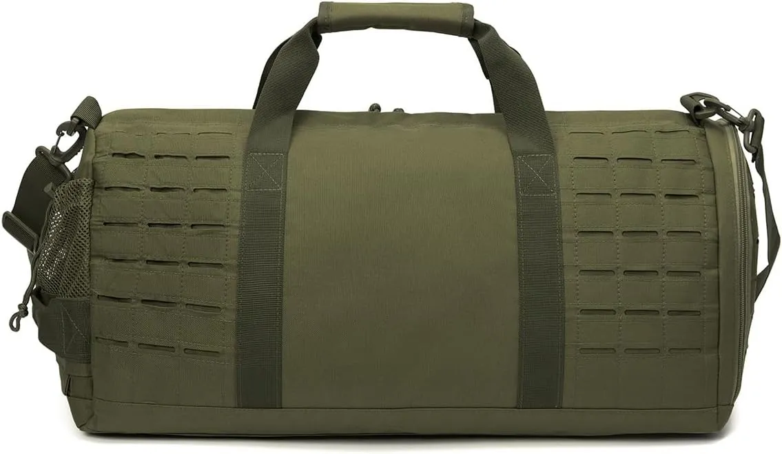 40L Sport Hunting Bag Military Tactical Fitness Hiking Duffle Bag Training Range Bag with Shoes Pocket(HB-BL67-OD)
