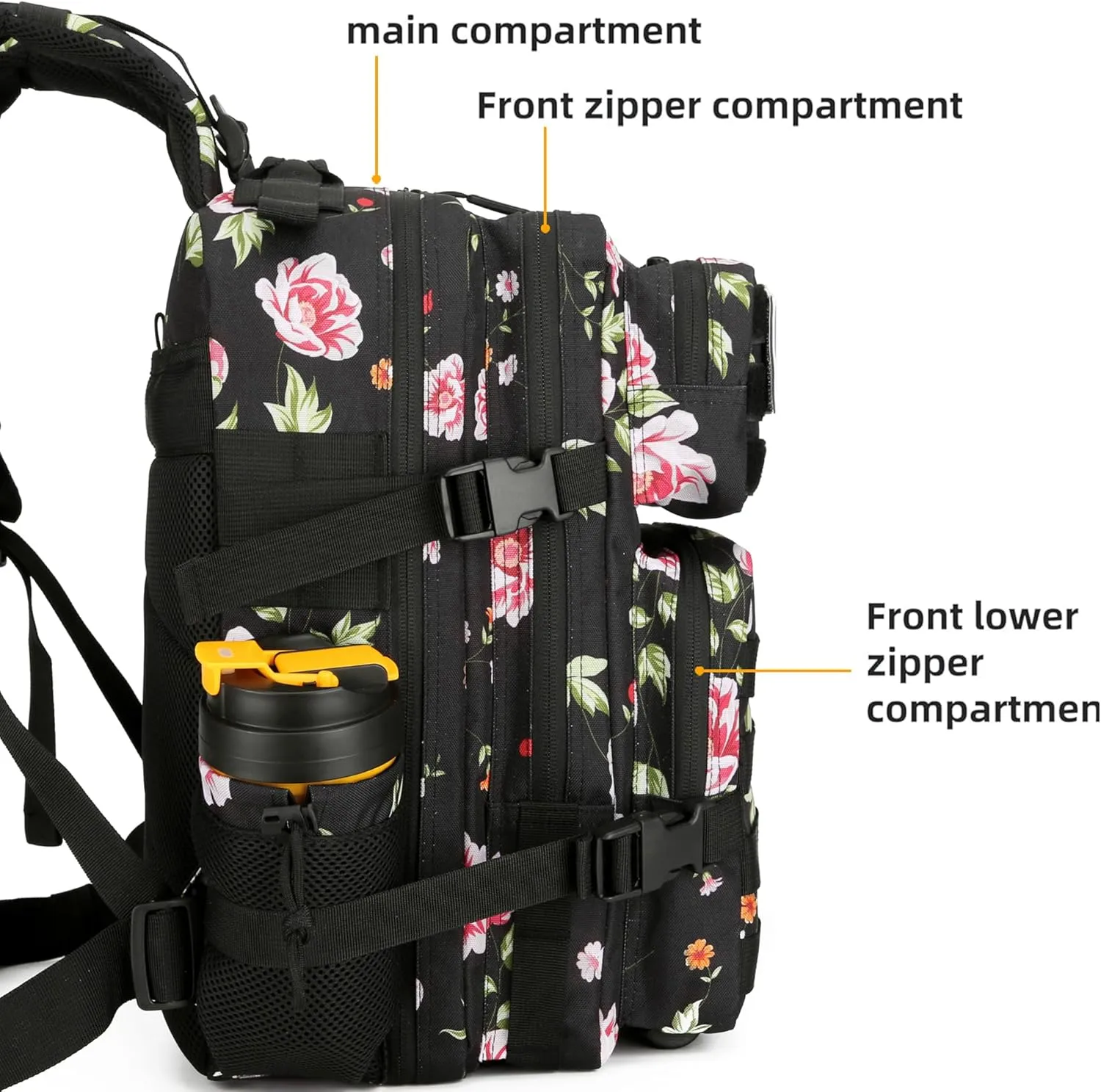 45L Military Tactical Backpack Hiking Backpacks Tactical Gear Camo Back Pack Army Molle Bag Rucksack Fitness Daypack
