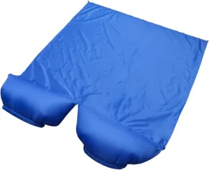4Pcs Double Inflating Sleeping Mat for Outdoor Use Portable Cushion with Reusable Fixing Nails for Beach and Camping Blue