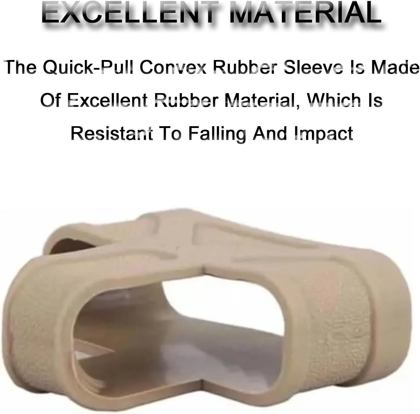 6-Pack Anti-Drop Mag Sleeves, Shock-Absorbing Rubber for M4 Mags - 5.56 7.62 9mm Tactical Fall Protection