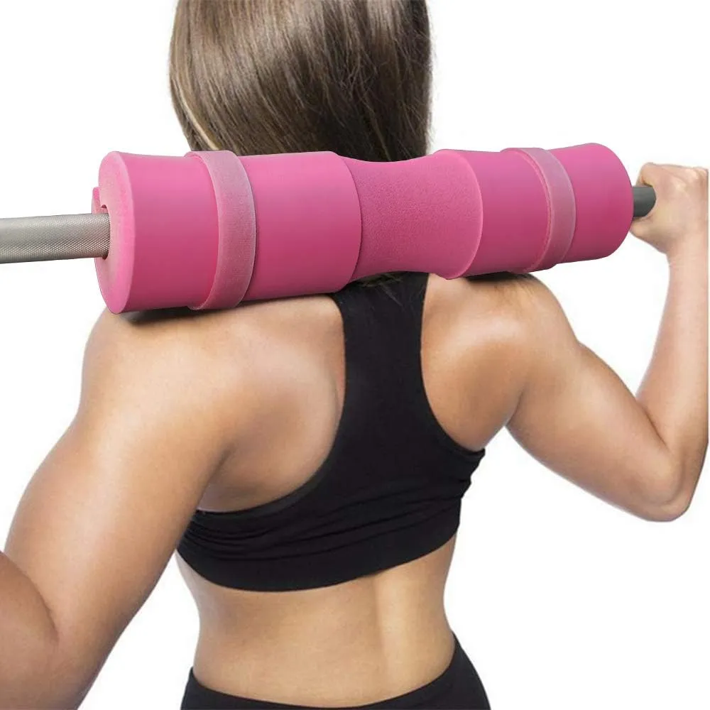 7 Pack Barbell Squat Pad for Standard Set, Barbell Pad for Hip Thrusts, 2 Gym Ankle Straps, Hip Exercise Band, 2 Squat Pad Safety Straps and Carry Bag …