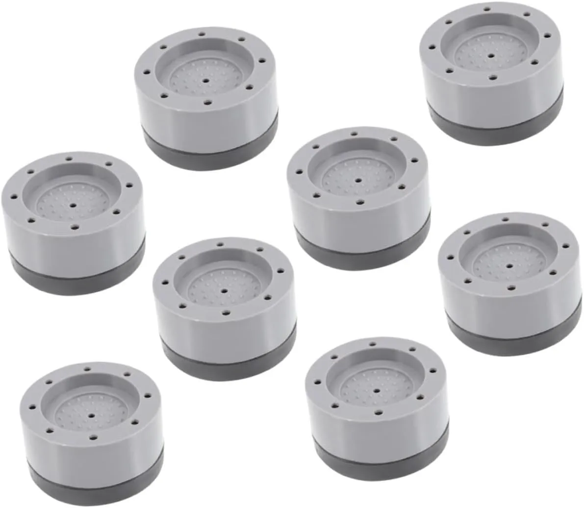 8pcs Anti-Slip Shock Absorbing Pad Washing Machine Storage Rack Washing Machine Mat Washing Machine Protective Pad Washing Machine Lift Pad Table Leg Risers Vibration Isolator Pads