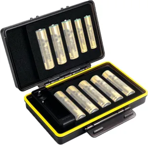 AA AAA Battery Storage Case Holder with Battery Tester, Battery Organizer Container for 8 Double A & 2 Triple A Battery, Compact and Water-Resistant