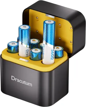 AA Rechargeable Batteries Lithium 8 Pack with Charger - 1.5V 3600mWh High Capacity Rechargeable AA Batteries, 2000 Cycles Long-Lasting Li-ion Doubel A Batteries for Blink Outdoor Camera