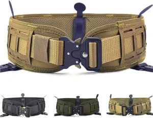 ACTIONUNION Tactical Battle Belt Set Airsoft Molle Belt Slim War Belt