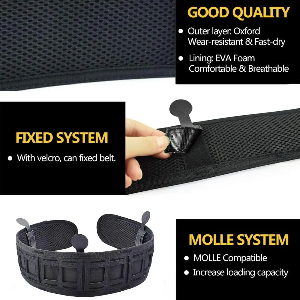 ACTIONUNION Tactical Battle Belt Set Airsoft Molle Belt Slim War Belt