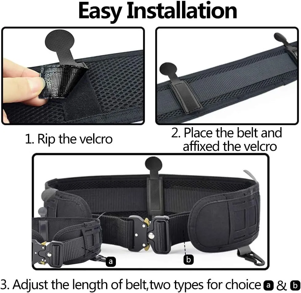 ACTIONUNION Tactical Battle Belt Set Airsoft Molle Belt Slim War Belt