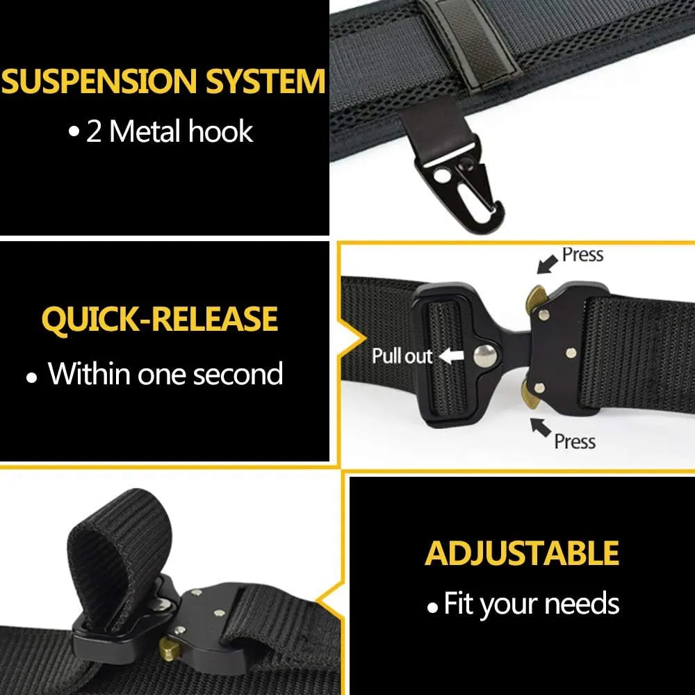 ACTIONUNION Tactical Battle Belt Set Airsoft Molle Belt Slim War Belt