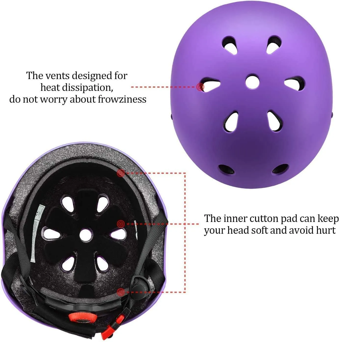 Adjustable Kids Toddler Helmet with Knee Pads,Elbow Pads & Wrist Guards,Bike Helmet for Ages 3-5,5-8,8-14,Boys & Girls Helmets and Pads Set for Skateboard,Skating,Biking,Cycling
