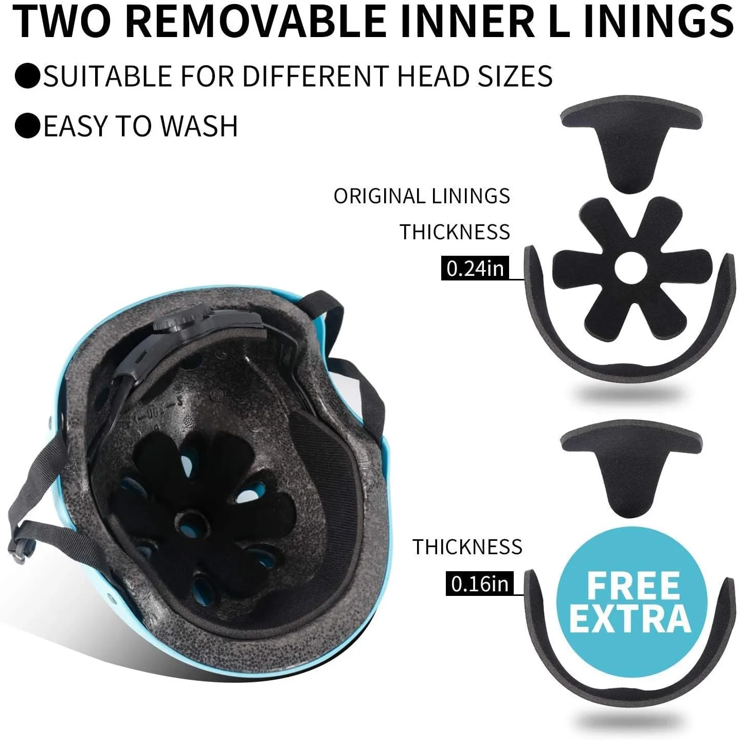 Adjustable Kids Toddler Helmet with Knee Pads,Elbow Pads & Wrist Guards,Bike Helmet for Ages 3-5,5-8,8-14,Boys & Girls Helmets and Pads Set for Skateboard,Skating,Biking,Cycling