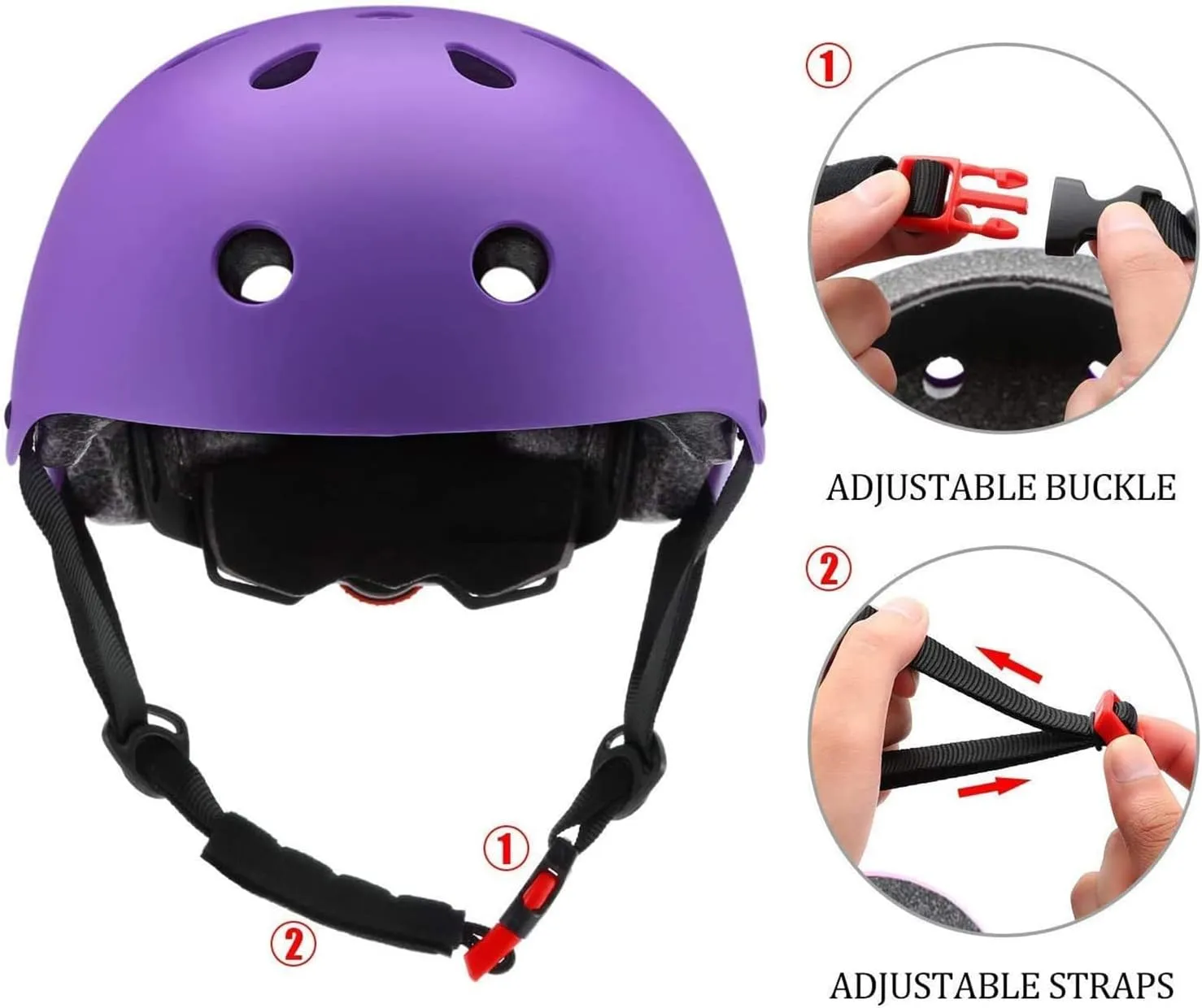 Adjustable Kids Toddler Helmet with Knee Pads,Elbow Pads & Wrist Guards,Bike Helmet for Ages 3-5,5-8,8-14,Boys & Girls Helmets and Pads Set for Skateboard,Skating,Biking,Cycling