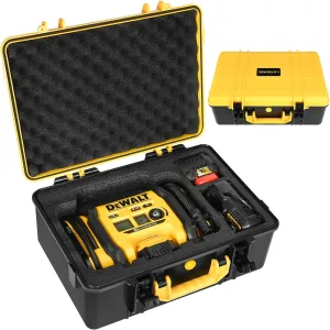 Air Compressor Case for DEWALT 20V MAX Tire Inflator DCC020IB - Waterproof Hard Shell Air Pump Storage Bag Compatible with DEWALT Tire Inflator, Battery Pack 20V 2.0 to 9.0 Ah & Chargers (Case Only)