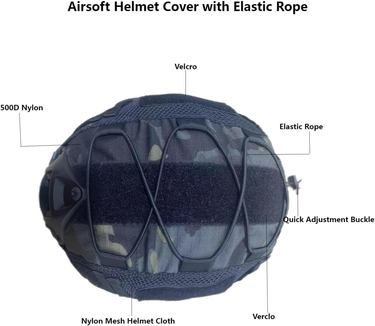Airsoft Fast Helmet with Helmet Cover,PJ Type Tactical Helmet with Front NVG Mount and Side Rail,Military Tactical Airsoft Gear