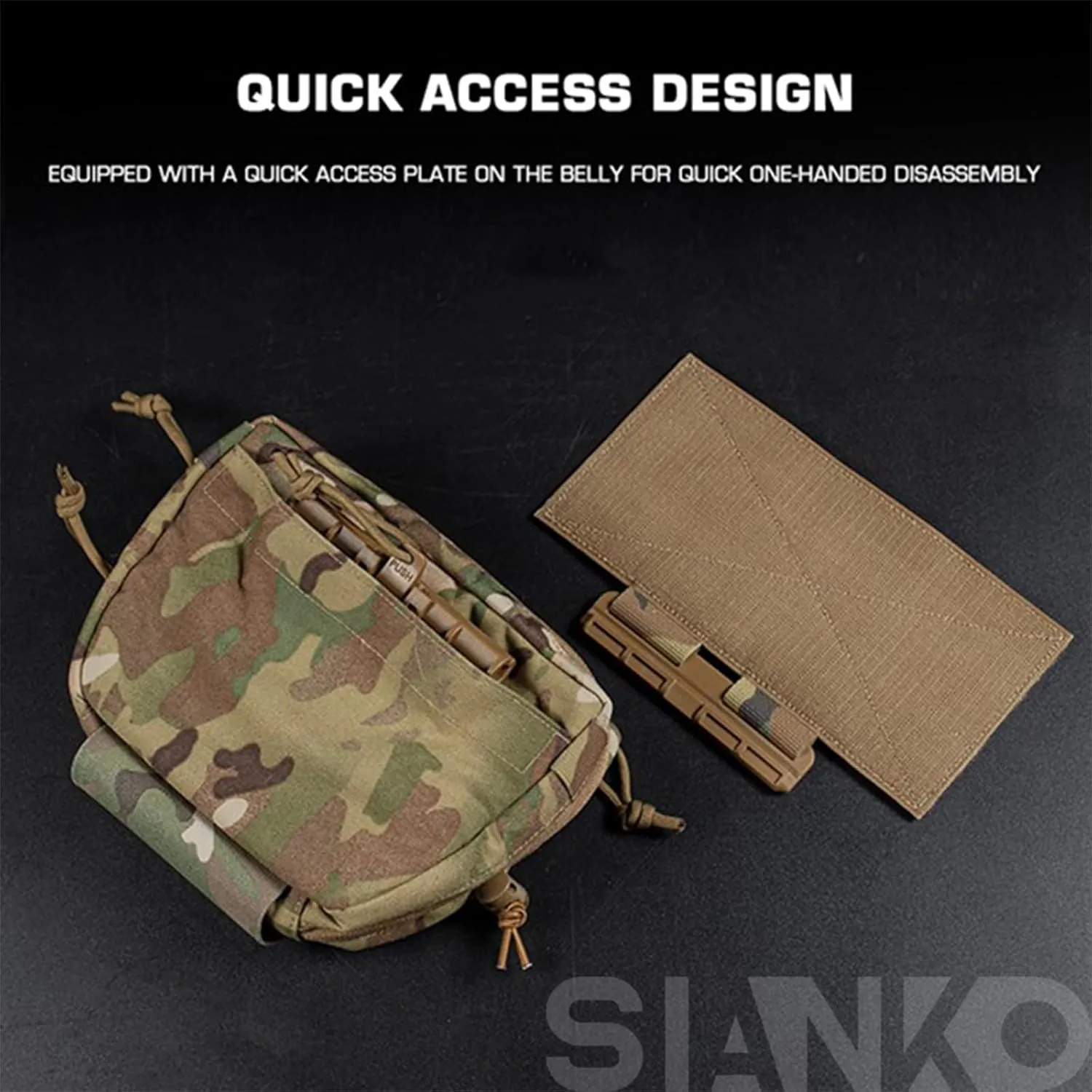 Airsoft Hunting Military Tactical Multifunctional Storage Pouch/Shoulder Bag Dual-Purpose Bag,Vest Chest Attachment Bag,EDC Admin Sundry Tool Bag