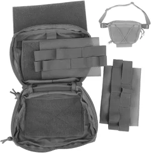 Airsoft Hunting Military Tactical Multifunctional Storage Pouch/Shoulder Bag Dual-Purpose Bag,Vest Chest Attachment Bag,EDC Admin Sundry Tool Bag