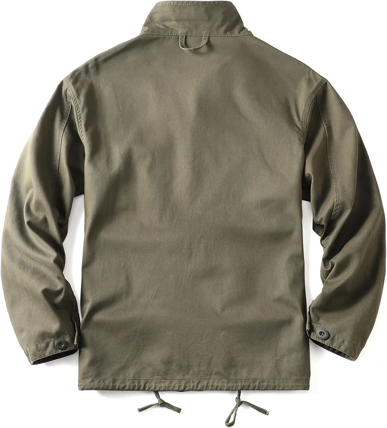 AKHKING Men's Camo Jacket M65 BDU Military Field Jacket Cotton Tactical Combat With Multi-Pockets Coat