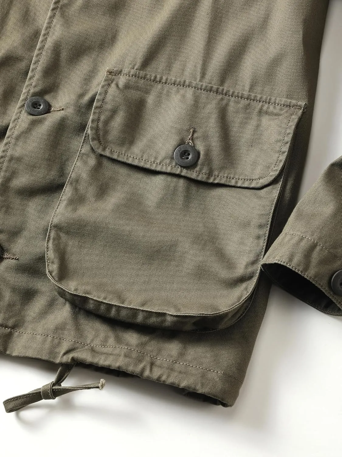 AKHKING Men's Camo Jacket M65 BDU Military Field Jacket Cotton Tactical Combat With Multi-Pockets Coat
