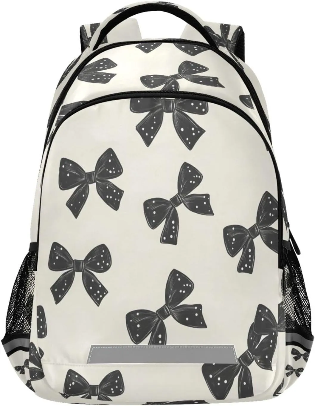 ALAZA Black Bow Pattern Backpacks Travel Laptop Daypack School Book Bag for Men Women Teens Kids