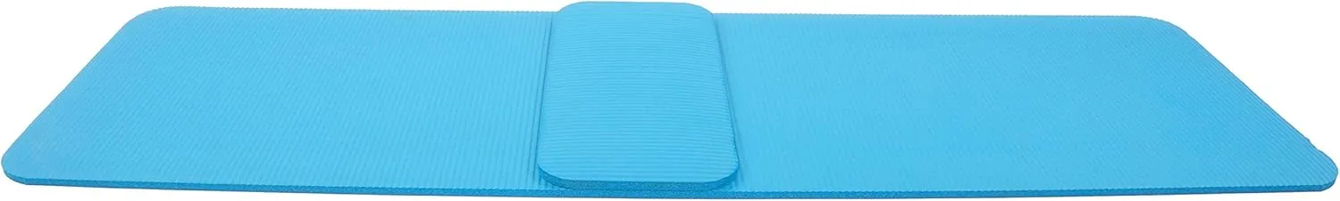 All Purpose 1/2-Inch Extra Thick High Density Anti-Tear Exercise Yoga Mat and Knee Pad with Carrying Strap and Optional Yoga Blocks, Multiple