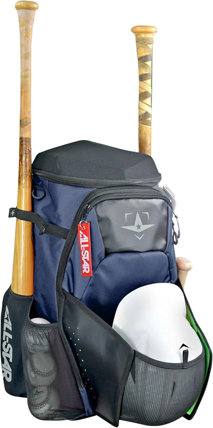 All-Star S7 Elite Player BatPack, 20.5" H x 14" W x 10" D