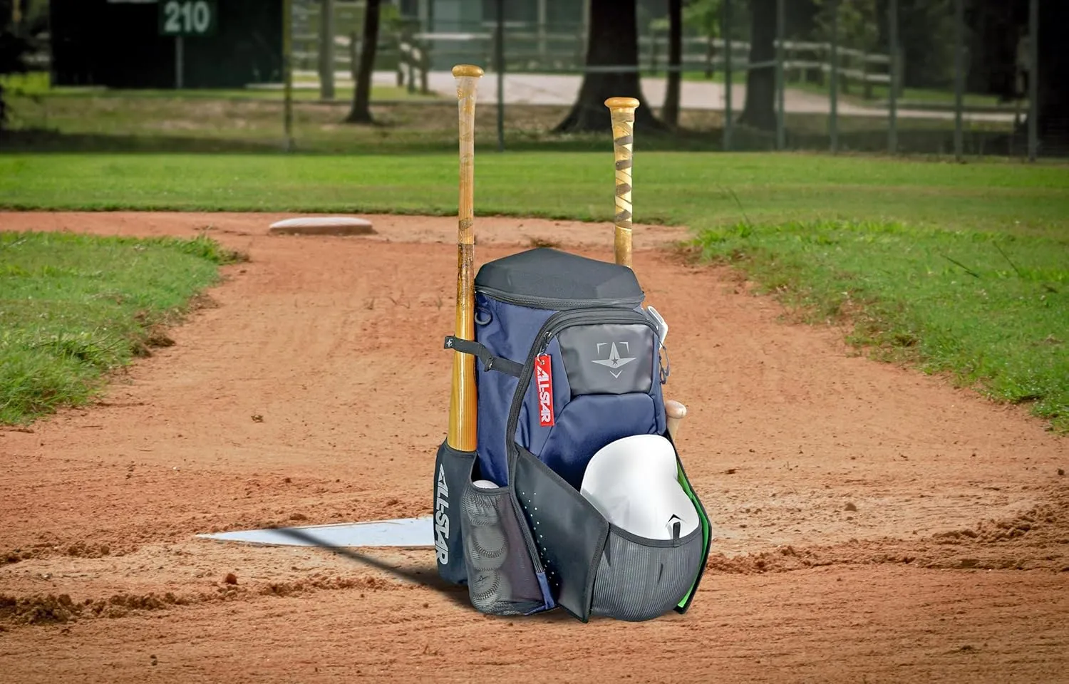 All-Star S7 Elite Player BatPack, 20.5" H x 14" W x 10" D