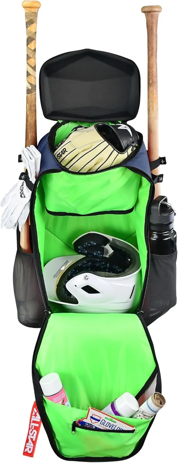 All-Star S7 Elite Player BatPack, 20.5" H x 14" W x 10" D