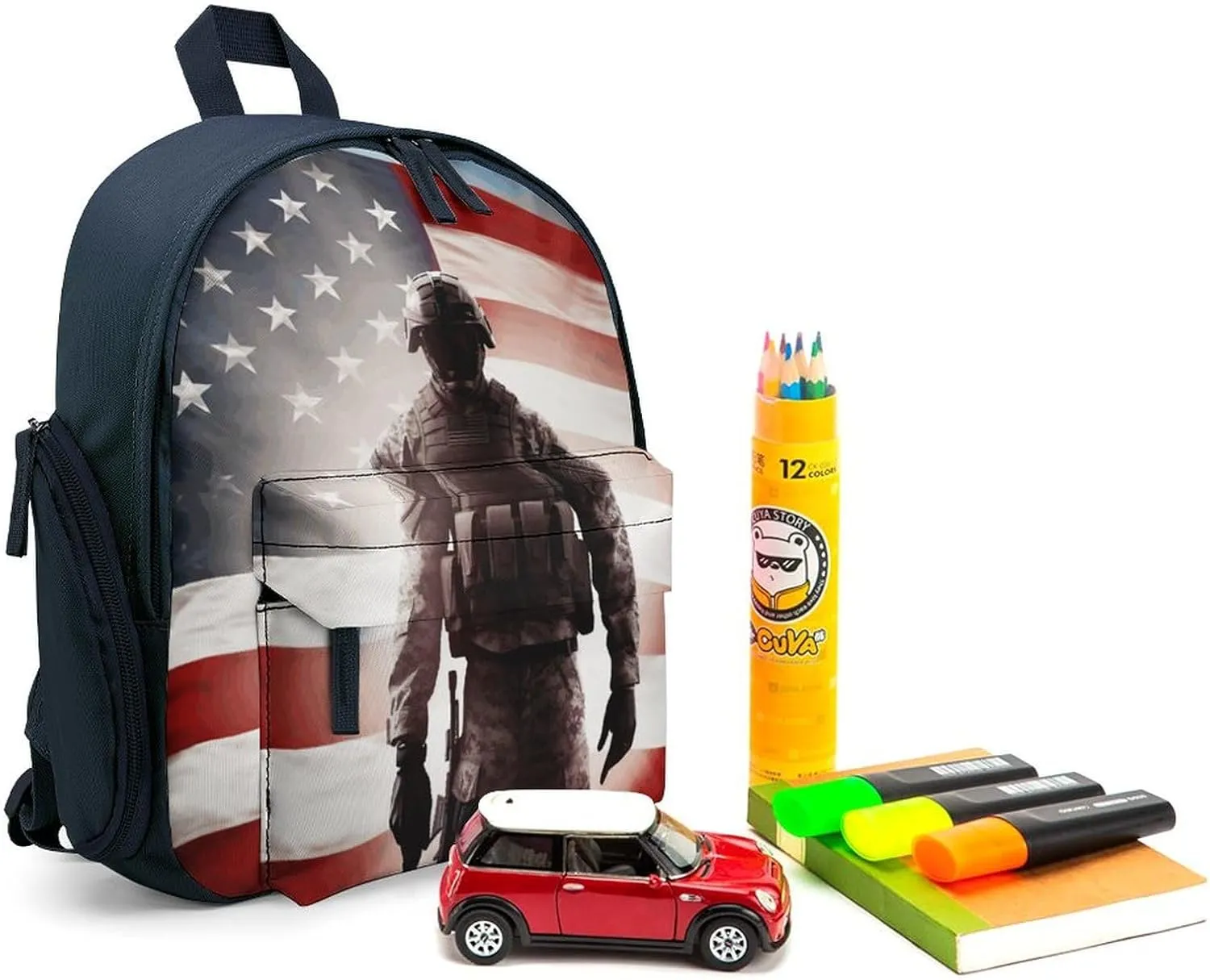 American Soldier Travel Backpack Casual Bag Lightweight Hiking Backpacks for Business, Travelling, Hiking